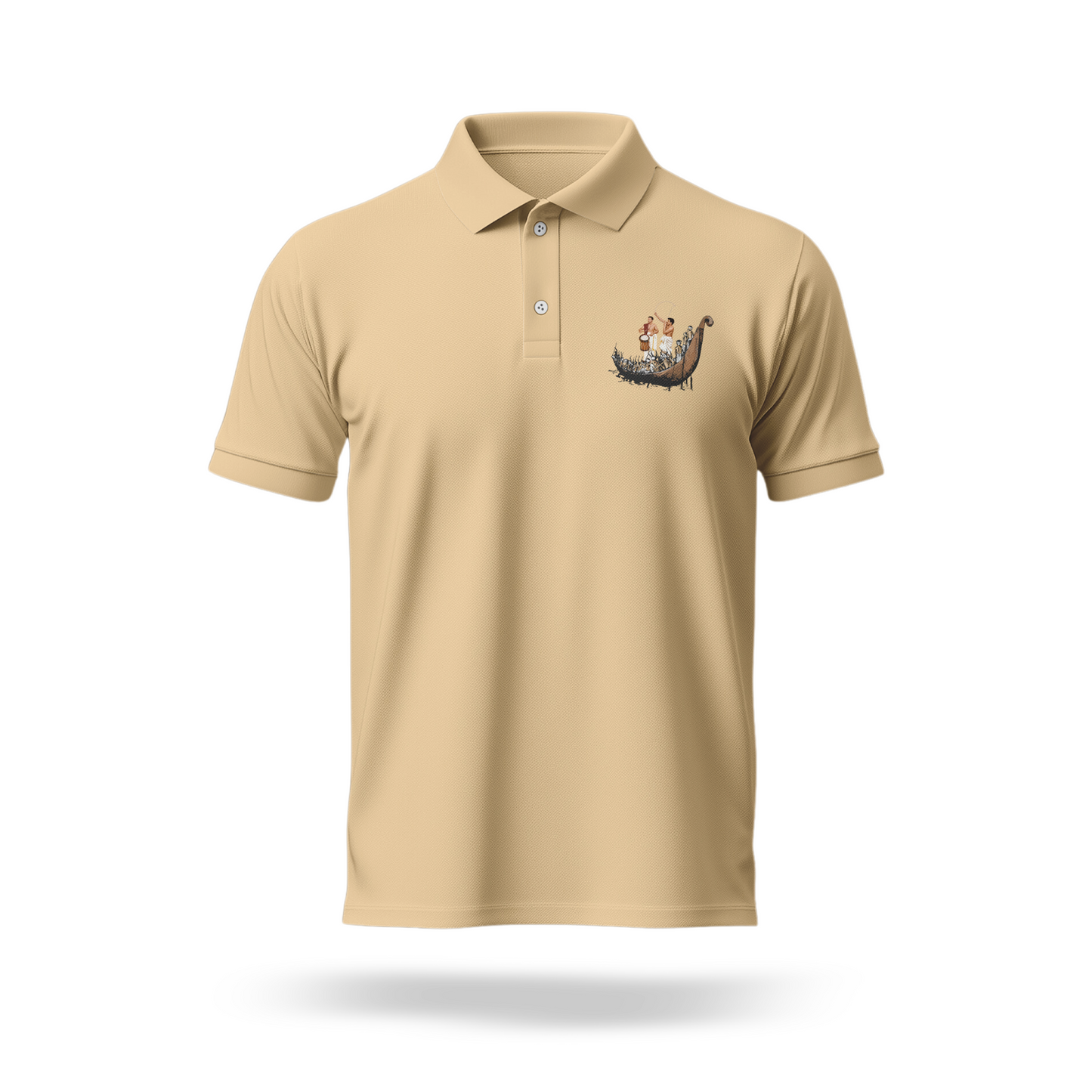 Elephant Meets the Backwaters Polo T Shirt