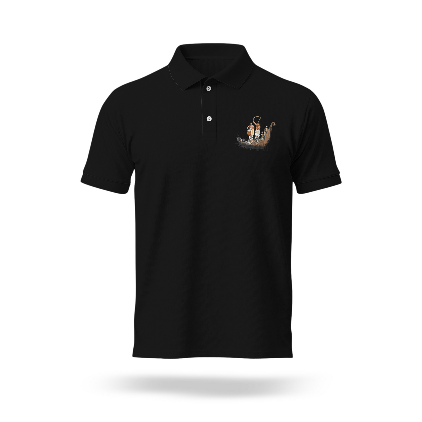 Elephant Meets the Backwaters Polo T Shirt