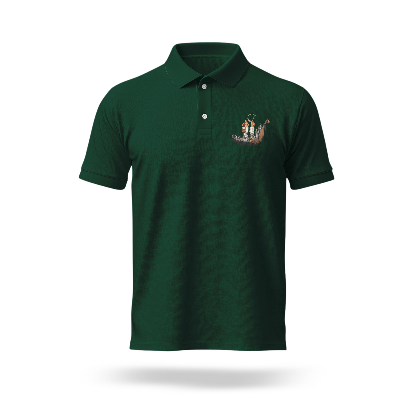 Elephant Meets the Backwaters Polo T Shirt