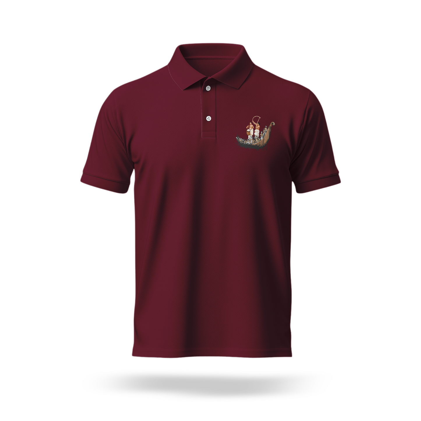 Elephant Meets the Backwaters Polo T Shirt