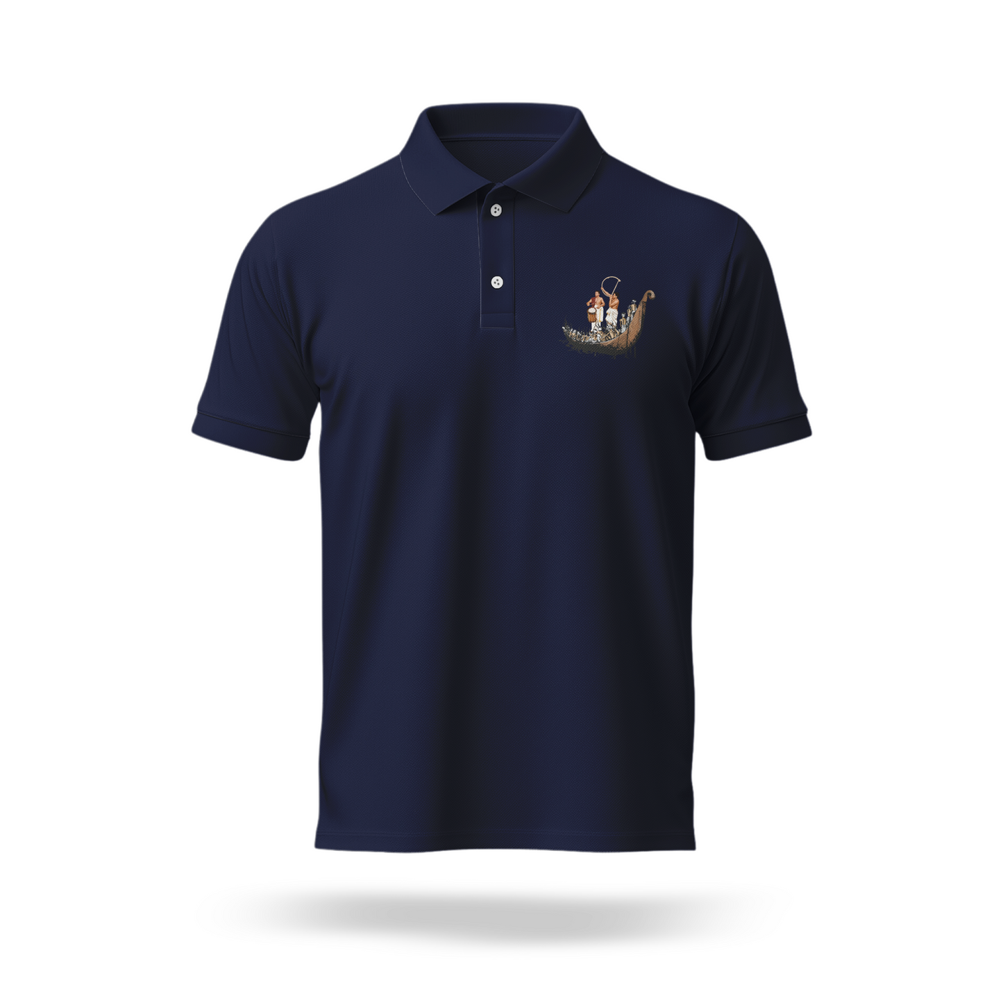 Elephant Meets the Backwaters Polo T Shirt
