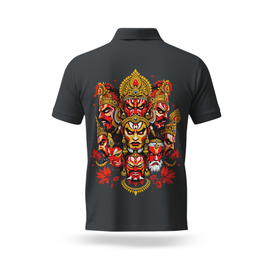 Theyyam Face Polo T Shirt