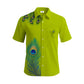 Peacock Feather Half Hand Premium Shirt