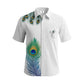 Peacock Feather Half Hand Premium Shirt